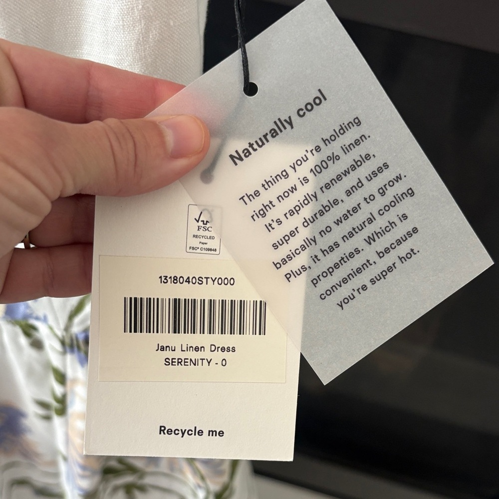 NWT Reformation Janu Linen Dress - Picture 6 of 7